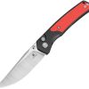 Bestech Knives Icebreaker Button Lock - Black/Red G10