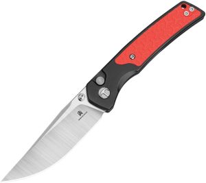 Bestech Knives Icebreaker Button Lock - Black/Red G10