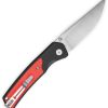 Bestech Knives Icebreaker Button Lock - Black/Red G10