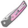 Bestech Knives Icebreaker Button Lock - Gray/Pink G10