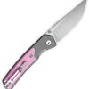 Bestech Knives Icebreaker Button Lock - Gray/Pink G10