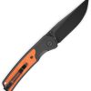 Bestech Icebreaker Button Lock D2 Drop Point - Black/Orange