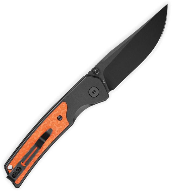 Bestech Icebreaker Button Lock D2 Drop Point - Black/Orange