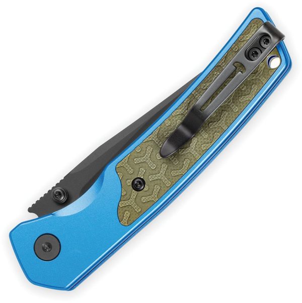 Bestech Icebreaker Button Lock D2 Drop Point - Blue/OD