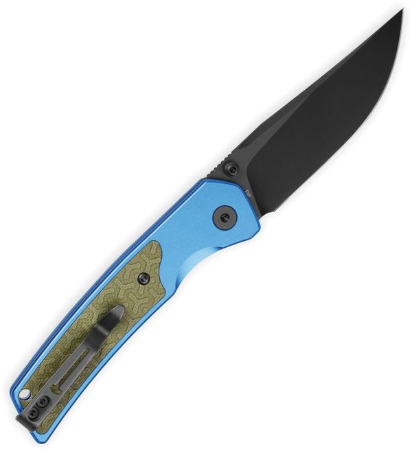 Bestech Icebreaker Button Lock D2 Drop Point - Blue/OD
