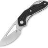 Bestech Triassic Linerlock 14C28N Drop Point - Black G10