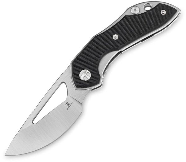 Bestech Triassic Linerlock 14C28N Drop Point - Black G10
