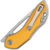 Bestech Triassic Linerlock 14C28N Drop Point - Yellow G10