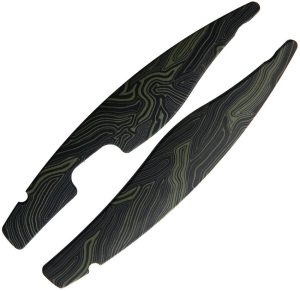 Bestech Predator Handle Inlay G10 - Black/Green