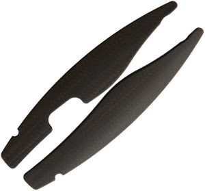 Bestech Predator Handle Inlay Carbon Fiber - Black/Orange