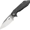 Bestech Shodan Framelock CF S35VN Stonewash