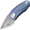 Bestech Tulip Damasteel Framelock Blue Titanium