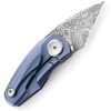 Bestech Tulip Damasteel Framelock Blue Titanium