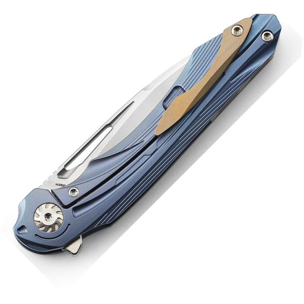 Bestech WIBRA Framelock Blue M390 Titanium