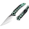 Bestech Samari Framelock M390 - Green Titanium Handle