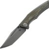 Bestech Togatta Framelock M390 - Gray/Green Titanium