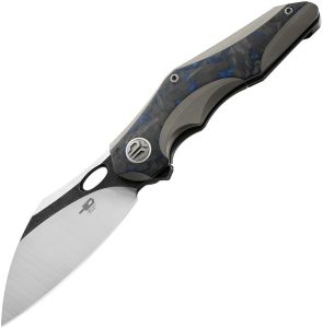 Bestech Nogard Framelock M390 Carbon Fiber Blue