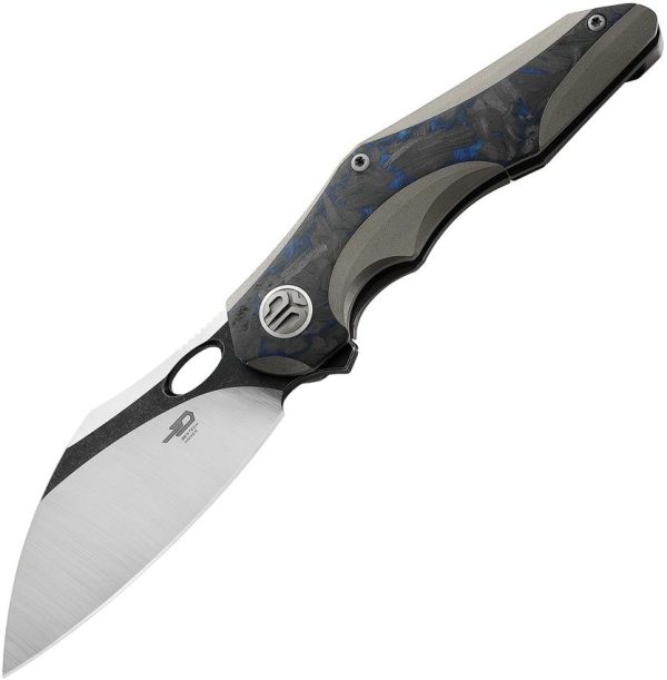 Bestech Nogard Framelock M390 Carbon Fiber Blue