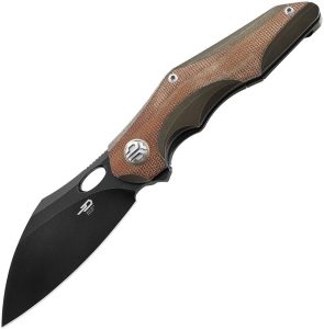 Bestech Nogard Framelock M390 Canvas Micarta