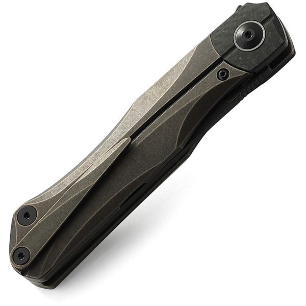 Bestech Thyra Framelock M390 Black Stonewash Bronze