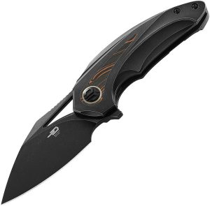 Bestech Nuke Framelock Black Stonewash M390