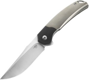 Bestech Supernova Linerlock Gray M390 Titanium