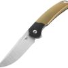 Bestech Supernova Linerlock Gold Vertical Satin M390