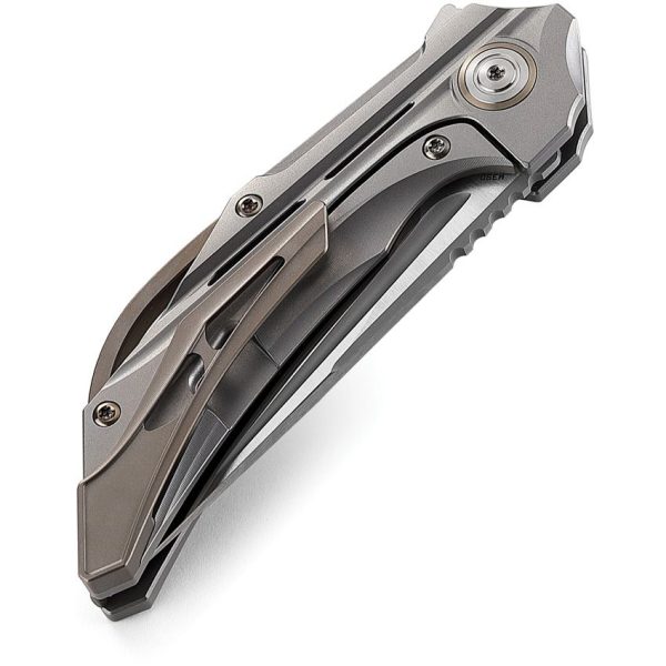 Bestech Vigil Framelock Gray Titanium M390