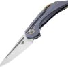 Bestech Vigil Framelock Blue Titanium M390