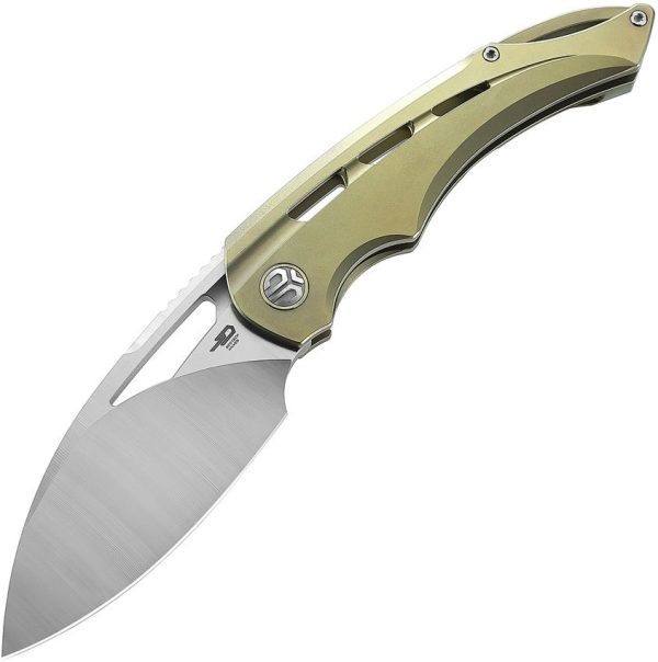 Bestech Fairchild Framelock S35VN Gold Titanium