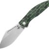 Bestech Lockness M390 Framelock Black/Green G10