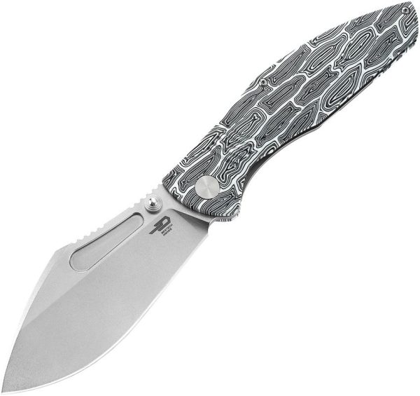 Bestech Lockness M390 Framelock Black/White G10