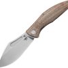 Bestech Lockness Framelock Natural Micarta M390