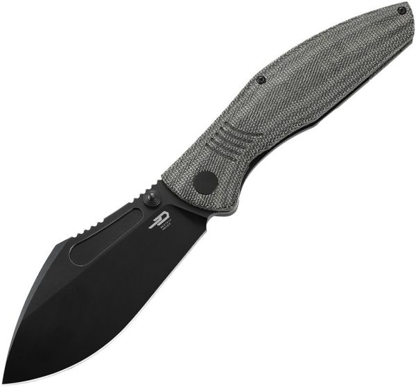 Bestech Lockness Framelock Black Micarta M390