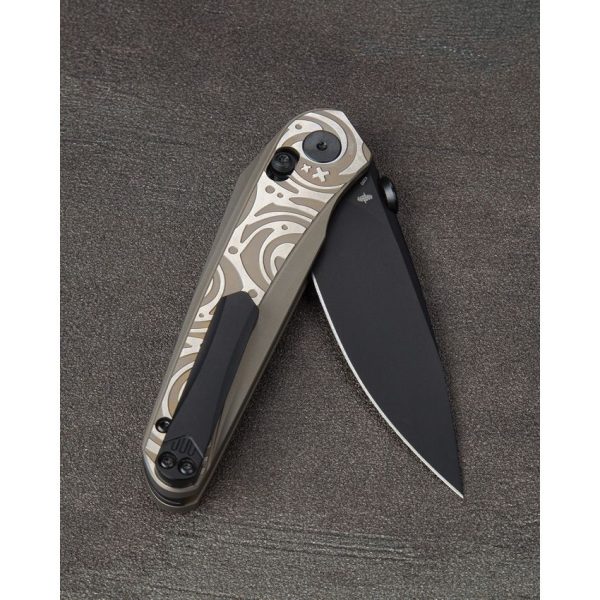 Bestech Mothus Bar Lock Bronze M390 Black Blade