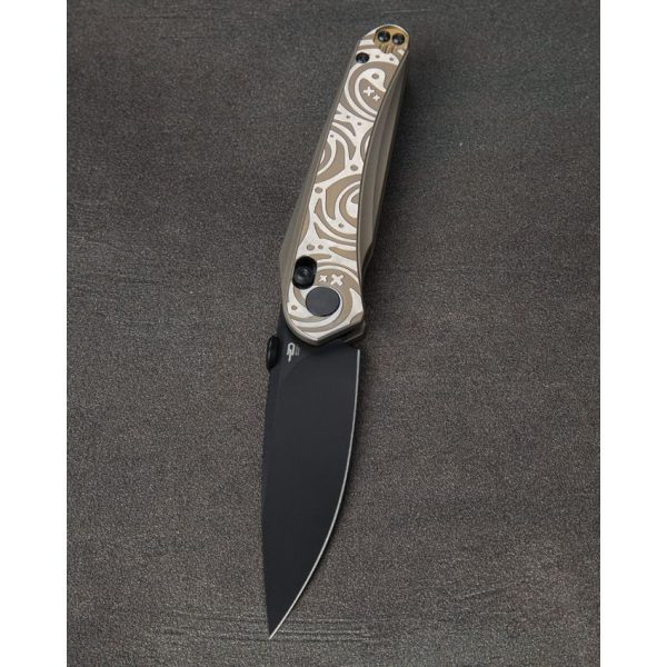 Bestech Mothus Bar Lock Bronze M390 Black Blade