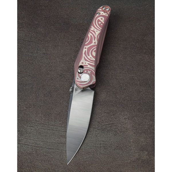 Bestech Mothus Bar Lock Pink Titanium M390