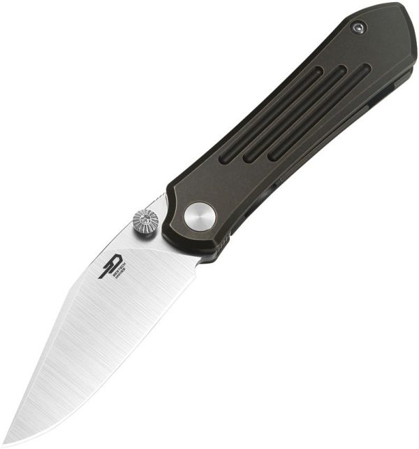 Bestech Knives Icarus Framelock - M390 Bronze Titanium