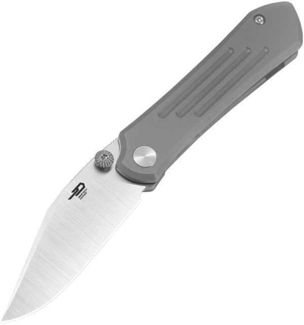 Bestech Knives Icarus Framelock - M390 Gray Stonewash