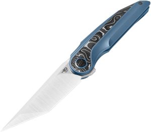BTKT2303A.jpg Bestech Blind Fury Framelock Blue Titanium M390