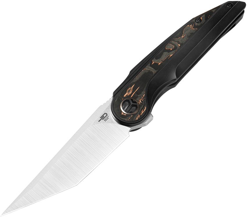 Bestech Knives Blind Fury Framelock Folding Knife Black Titanium 3.63"
