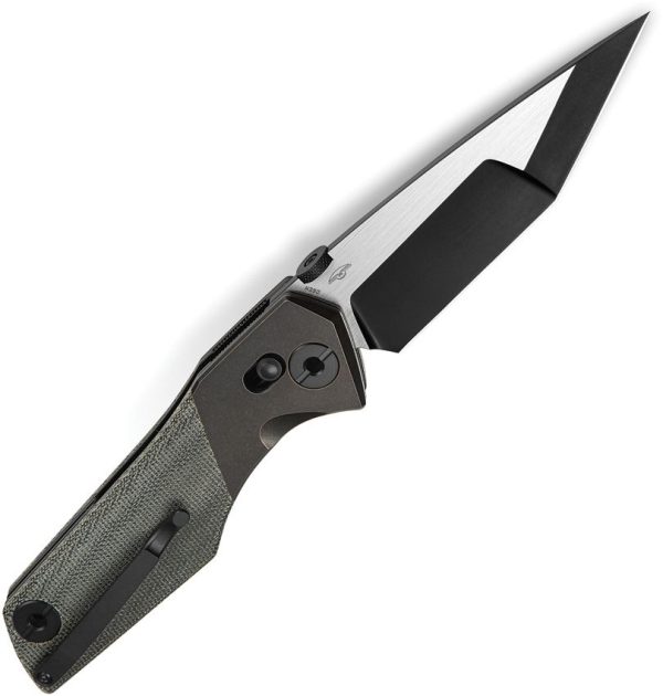 Bestech Cetus Bar Lock Black Canvas Micarta M390