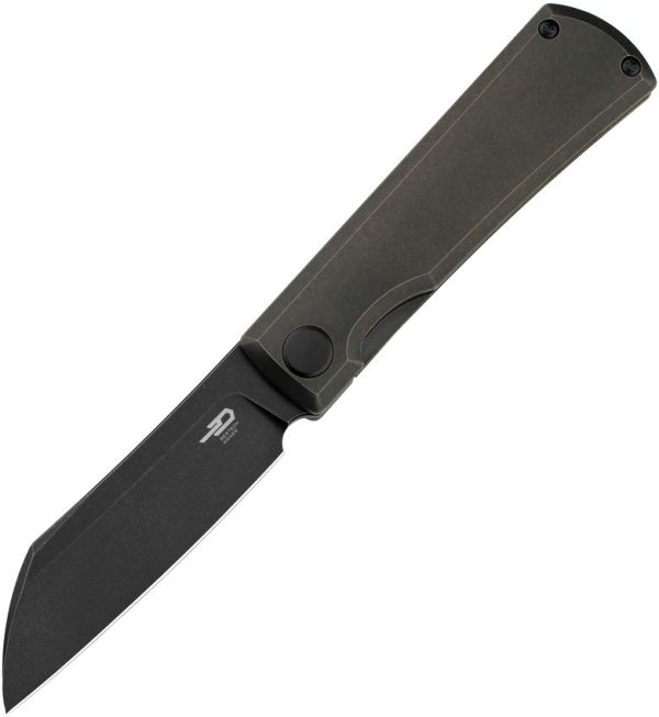 Bestech Bruv Framelock Black Ti M390 Wharncliffe