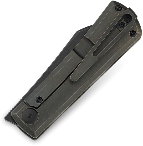 Bestech Bruv Framelock Black Ti M390 Wharncliffe