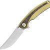 Bestech Sambac Framelock M-Cut Gold Ti/Carbon