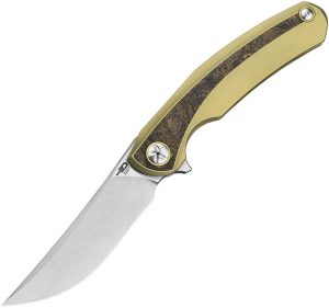 Bestech Sambac Framelock M-Cut Gold Ti/Carbon