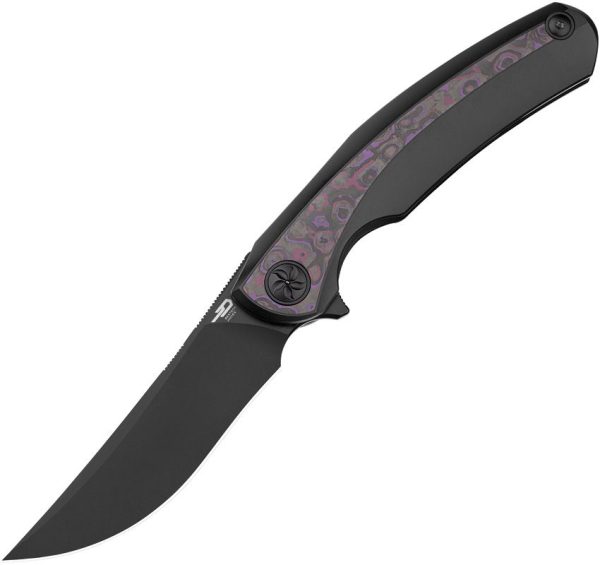 Bestech Sambac Framelock M-Cut Black Ti/Purple