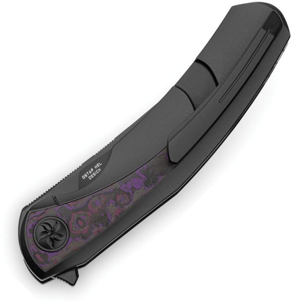 Bestech Sambac Framelock M-Cut Black Ti/Purple