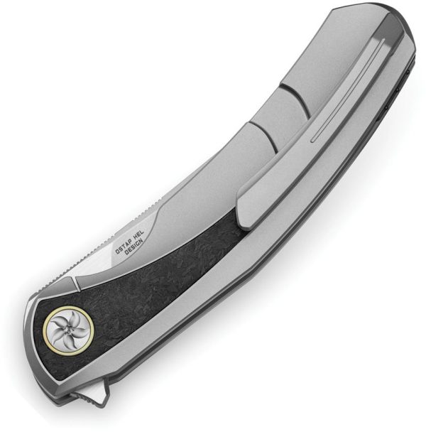 Bestech Sambac Framelock M-Cut Gray Ti/Marble