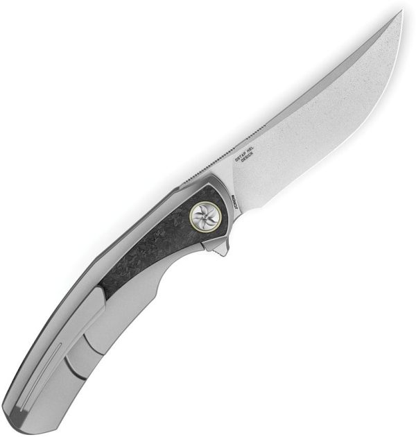 Bestech Sambac Framelock M-Cut Gray Ti/Marble